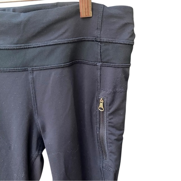 Lululemon Inspire Tight II Leggings Black Zippers Front Mesh Detail SZ: 6 - Picture 5 of 11